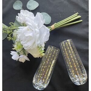 VTG-Inspired Stemless Champagne Flutes Wedding Toast Bride Groom MCM Fab Fit Fun